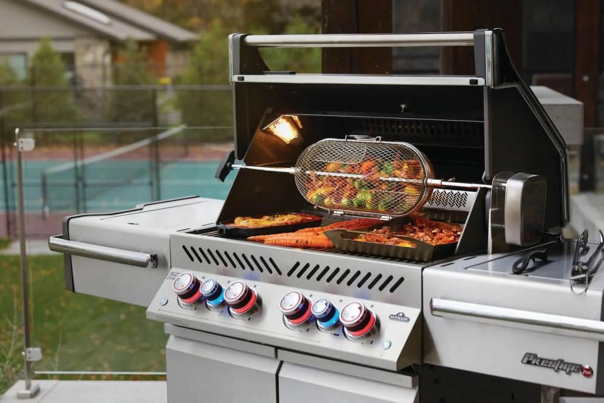 Prestige Pro 500 Propane Gas Grill with Infrared Rear Burner and Infrared Side Burners