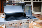 Signature Series 4-Burner Infrared Propane Gas Grill Cabinet with Side Burner