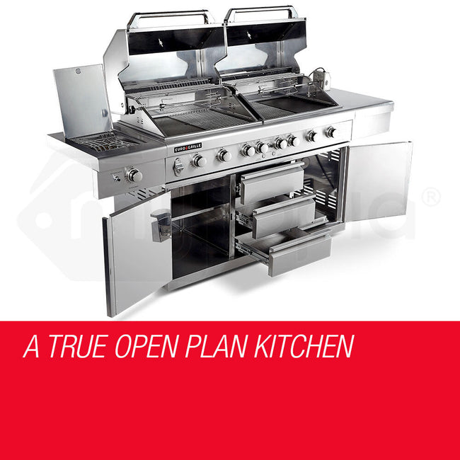 NNEMB 9 Burner BBQ Grill Outdoor Barbeque Gas Stainless Steel Kitchen-1