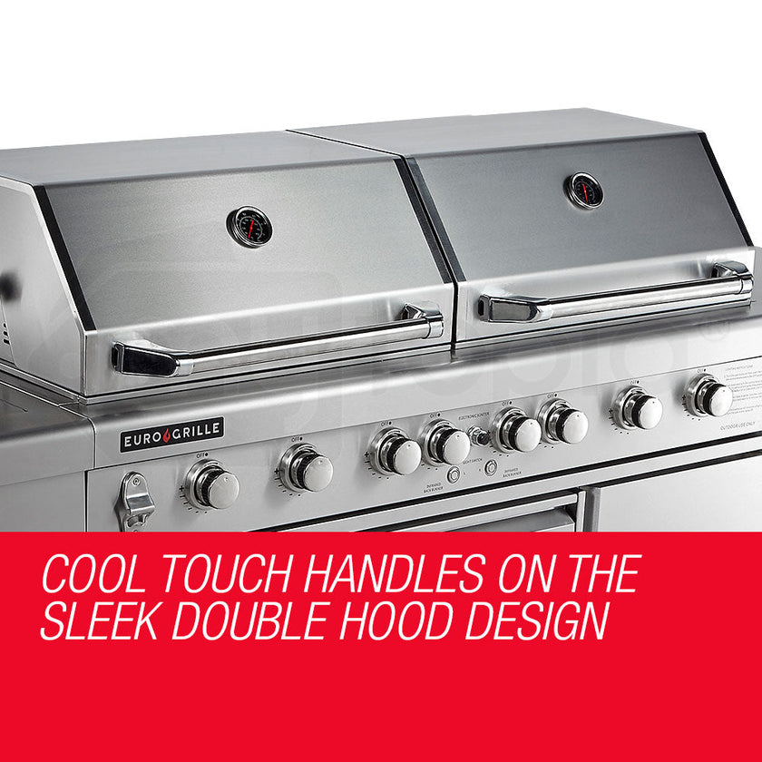 NNEMB 9 Burner BBQ Grill Outdoor Barbeque Gas Stainless Steel Kitchen-3
