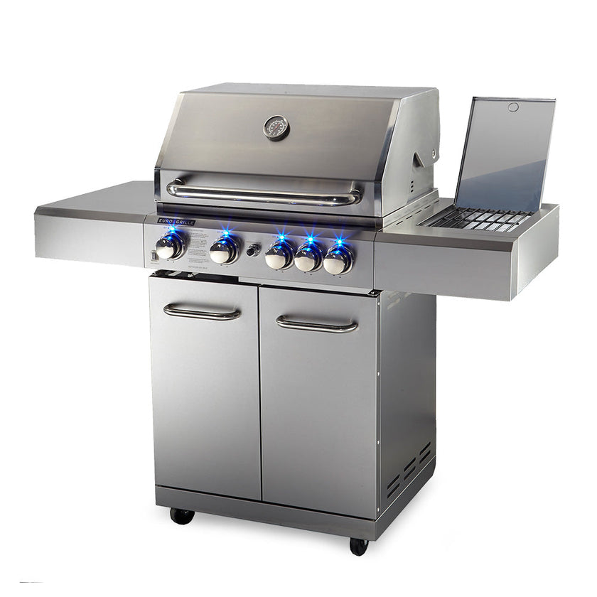 NNEMB 5 Burner BBQ Outdoor Barbeque Grill Gas Stainless Steel Kitchen-0