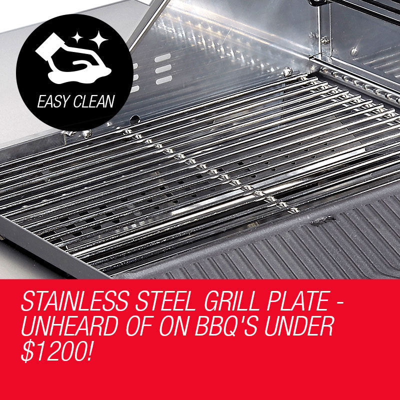 NNEMB 5 Burner BBQ Outdoor Barbeque Grill Gas Stainless Steel Kitchen-4