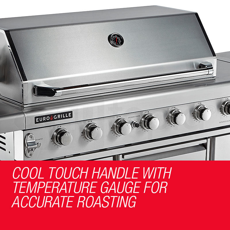 NNEMB 8 Burner BBQ Outdoor Barbeque Gas Stainless Steel Kitchen-3