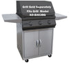 Stainless steel grill with text indicating grill sold separately for KO-BAK3BG model