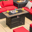 42 Inch 50000 BTU Propane Fire Pit Table with Ore Powder Surface-1