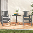 7 Pieces Patio Dining Set Outdoor HDPE Weather Resistant Table and Chairs Set-Black-6