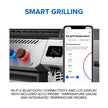 Smart grill with smartphone app interface for temperature control