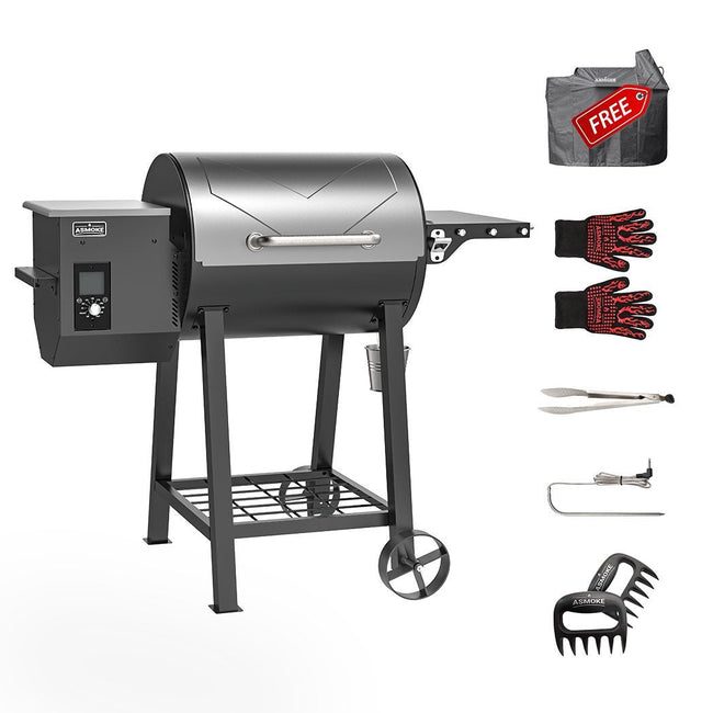 NNEDSZ AS500N-2 WOOD PELLET GRILL SILVER-0