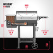 NNEDSZ AS500N-2 WOOD PELLET GRILL SILVER-1
