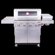 Signature Series 4-Burner Infrared Propane Gas Grill Cabinet with Side Burner