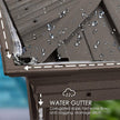 Alexander 12 Ft. D X 9 Ft. H X 16 Ft. W Aluminum Hardtop Gazebo W/Galvanized Steel Roof, Mosquito Net & Privacy Curtain