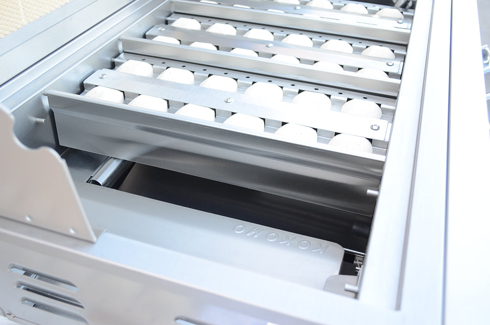 Egg carton inside a refrigerator with eggs on a metal rack.